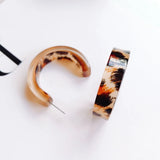 Leopard C Earring Accessories DIY Retro Resin Earring Material