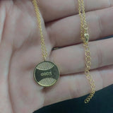 European American Jewelry Coin Necklace Plating 18K
