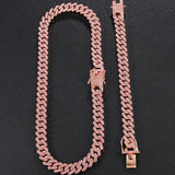 12mm Cuban Chain Men's Necklace Gold-plated Hip-hop Choker