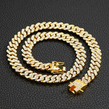12mm Cuban Chain Men's Necklace Gold-plated Hip-hop Choker