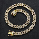 12mm Cuban Chain Men's Necklace Gold-plated Hip-hop Choker