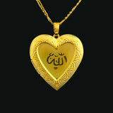 Heart-Shaped Photo Box 18K Plated Love Necklace Pendant