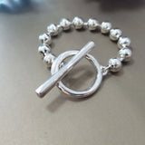 Electroplating 925 Silver 14K Charm Beads Bracelet Jewelry Gift