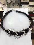 925 Silver Ropes Heart-shaped Necklace Unique Jewelry Gift