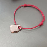925 Silver Red Rope Three-color Lock Bracelet Bless Jewelry Gift