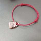 925 Silver Red Rope Lock Bracelet Bless Jewelry Gift