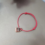 925 Silver Red Rope Lock Bracelet Bless Jewelry Gift