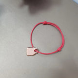 925 Silver Red Rope Three-color Lock Bracelet Bless Jewelry Gift