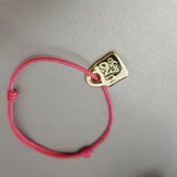 925 Silver Red Rope Lock Bracelet Bless Jewelry Gift