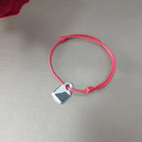 925 Silver Red Rope Three-color Lock Bracelet Bless Jewelry Gift