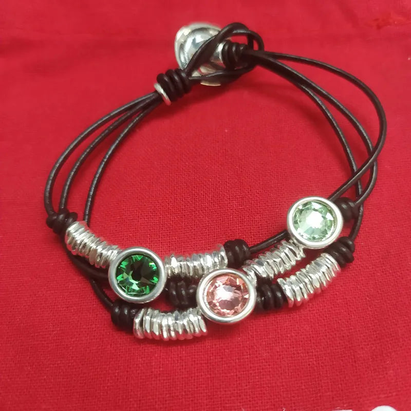 Electroplating 925 Silver Crystal Bracelet Gift