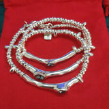Electroplating 925 Silver Green Crystals Bracelet Gift