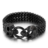 Punk Skull Bracelet Titanium Steel