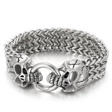 Punk Skull Titanium Steel Bracelet