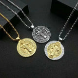 St. Benedict Exorcism Pendant Stainless Steel Casting