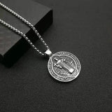 St. Benedict Exorcism Pendant Stainless Steel Casting