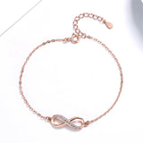 Geometric Rose S925 Sterling Silver Bracelet for Women