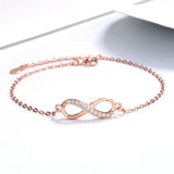Geometric Rose S925 Sterling Silver Bracelet for Women