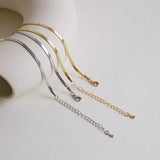 Stainless Steel Snake Bone Necklace Women's Choker Chain