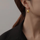 Water Drop Metal Dangle Earrings for Women
