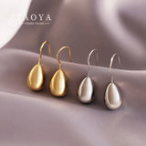 Water Drop Metal Dangle Earrings for Women