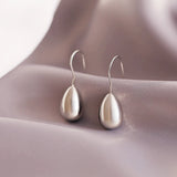 Water Drop Metal Dangle Earrings for Women
