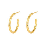 Street Style C-shaped Ring S925 Sterling Silver Earrings