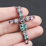 925 Sterling Silver Cross Pendant Necklace Beach Wedding Jewelry