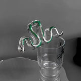 Curved Green Snake Hair Clip Women's Autumn Hairpin Hair Claw 11x5.5cm