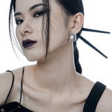 S925 Silver Baroque Pearl Earrings Women Ins Long C-shaped Earrings