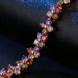 Zircon Crystal Bracelet Women's Goddess Colorful Chains