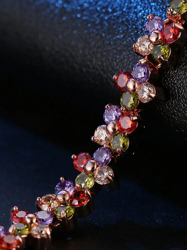 Zircon Crystal Bracelet Women's Goddess Colorful Chains