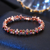 Zircon Crystal Bracelet Women's Goddess Colorful Chains