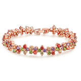 Zircon Crystal Bracelet Women's Goddess Colorful Chains