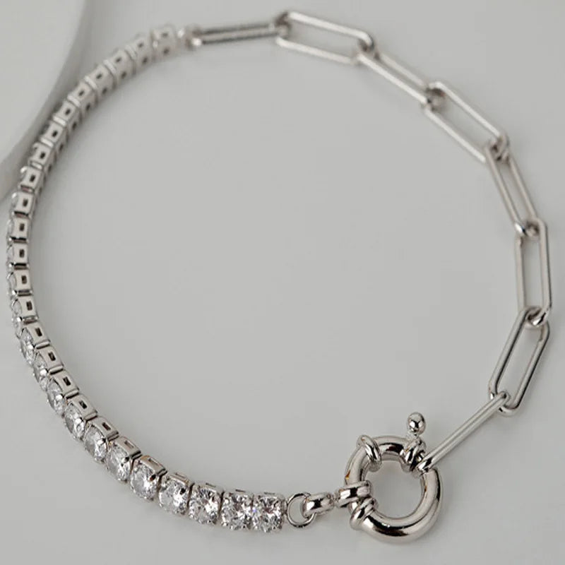 925 Silver Diamond Bracelet for Women