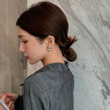 Metal Ball Drop Earrings Gothic Girl's Jewelry
