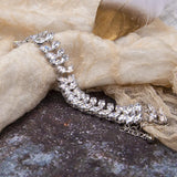 European/American Marquise Zircon Bracelet Copper Jewelry