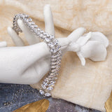 European/American Marquise Zircon Bracelet Copper Jewelry