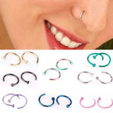 Titanium Nose Ring Stainless Steel False Nose Ring Piercing Jewelry