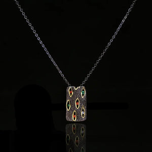 Bohemian Retro Ethnic Style Diamond Pendant Necklace Jewelry