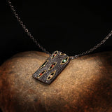 Bohemian Retro Ethnic Style Diamond Pendant Necklace Jewelry