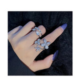 European & American Zircon Diamond Finger Ring