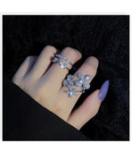 European & American Zircon Diamond Finger Ring