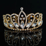 Glass Crystal Crown Bride Wedding Headdress Hair Accessories