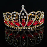 Glass Crystal Crown Bride Wedding Headdress Hair Accessories