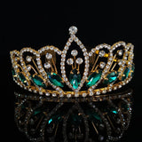 Glass Crystal Crown Bride Wedding Headdress Hair Accessories