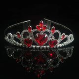 European & American Bridal Crown Headdress Girl Red Heart Headband