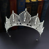 Baroque Rhinestone Bride Crown Hair Band Wedding Dress Accessories