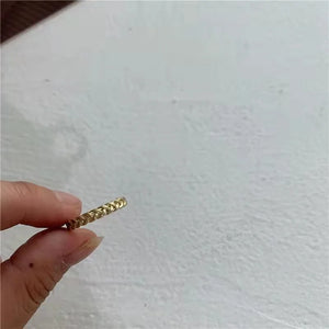 European American Blogger Wide Twist Ring Women