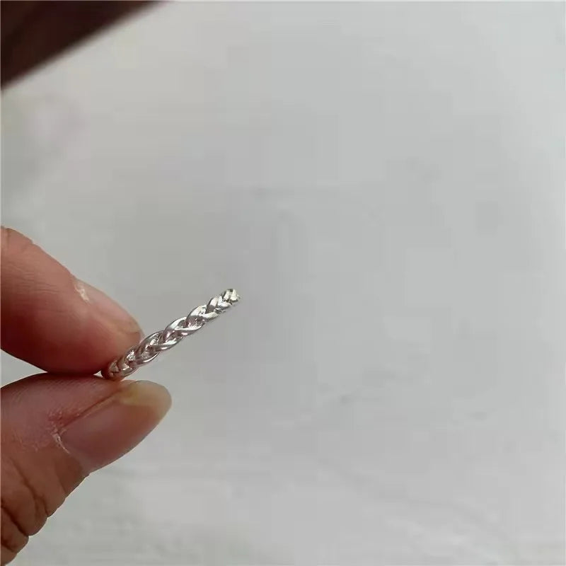 European American Blogger Wide Twist Ring Women